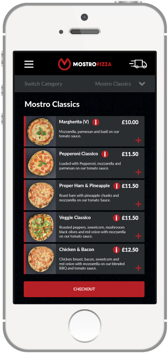 Download the Mostro Pizza app