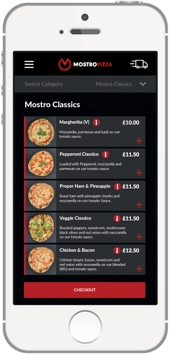 Download the Mostro Pizza app Download the Mostro Pizza app